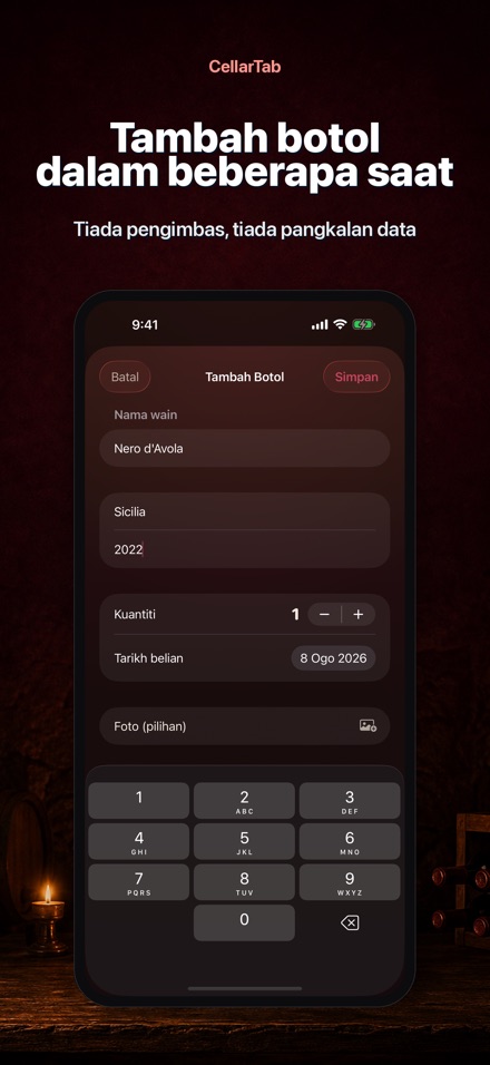 CellarTab: Log Bilik Wain 4