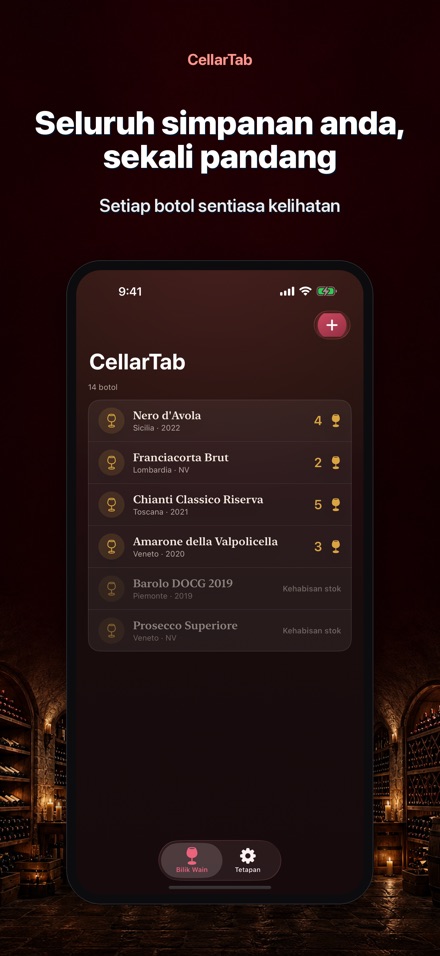 CellarTab: Log Bilik Wain 9