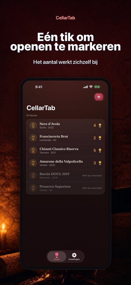 CellarTab: Wijnkelder Register 5