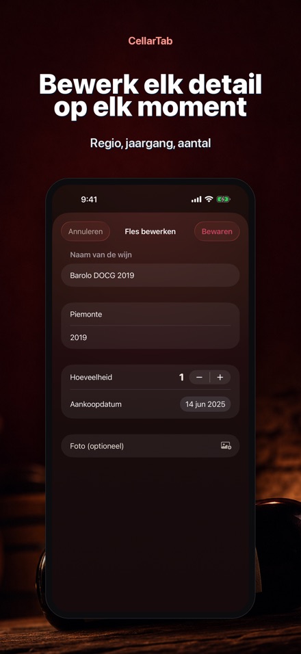 CellarTab: Wijnkelder Register 8