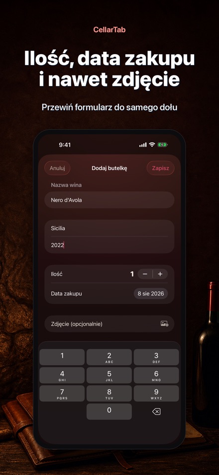 CellarTab: Ewidencja Winiarni 10