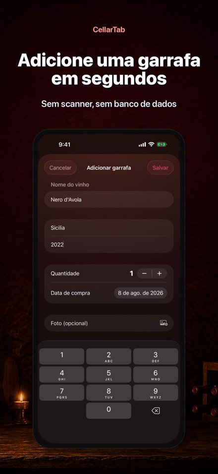 CellarTab: Registro de Adega 4