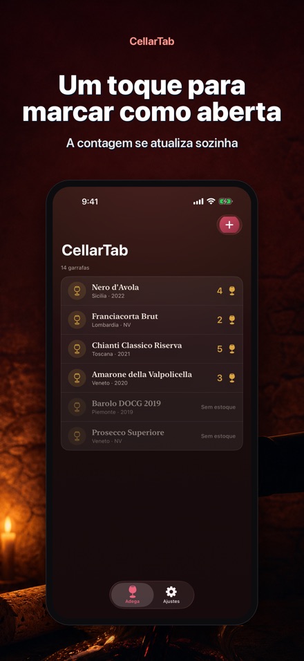 CellarTab: Registro de Adega 5