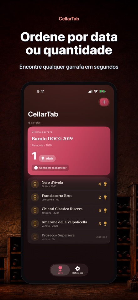 CellarTab: Registo de Adega 3