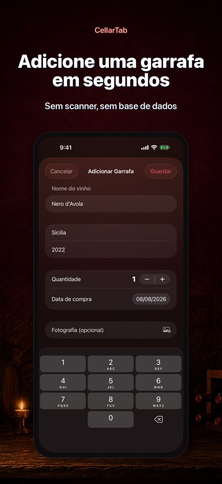 CellarTab: Registo de Adega 4