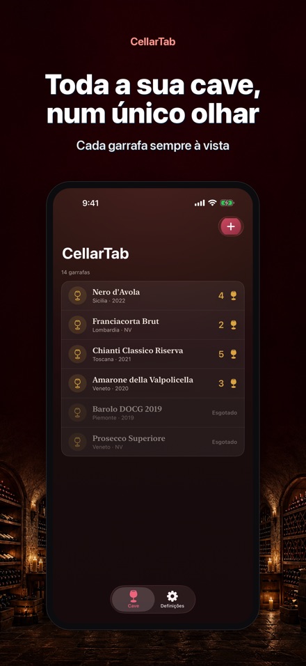 CellarTab: Registo de Adega 9