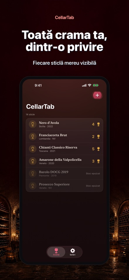 CellarTab: Jurnal Cramă 9