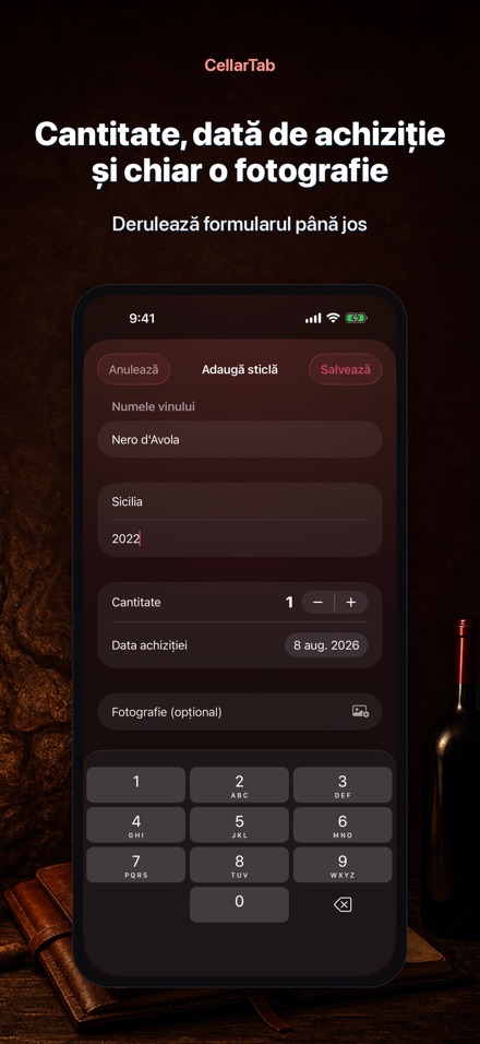 CellarTab: Jurnal Cramă 10