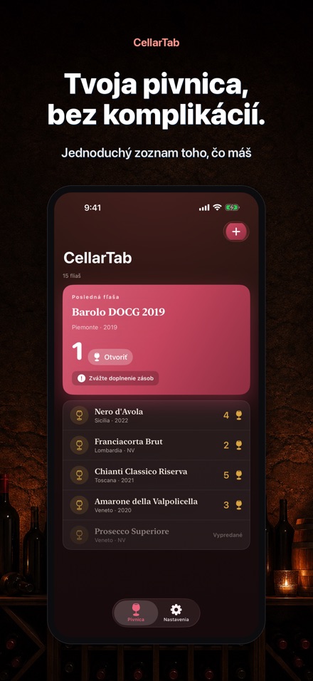 CellarTab: Vínna Pivnica
