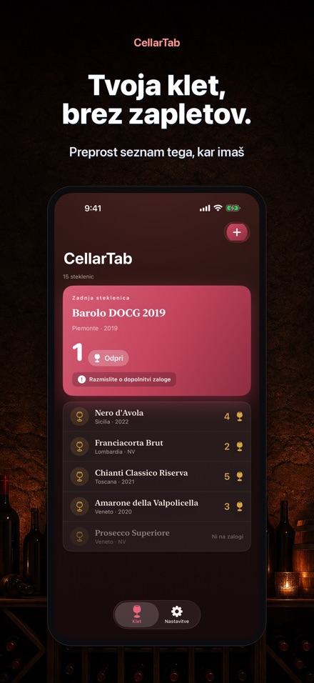 CellarTab: Vinska Klet