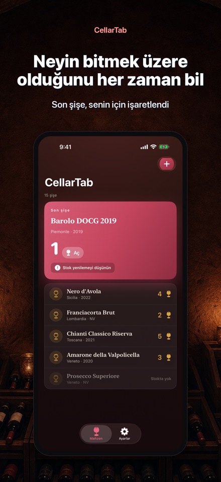 CellarTab: Şarap Mahzeni Kaydı 2