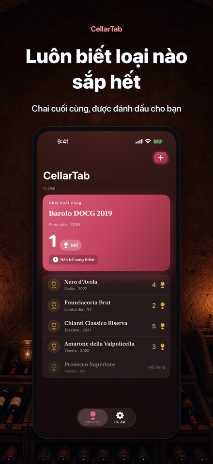 CellarTab: Nhật Ký Hầm Rượu 2