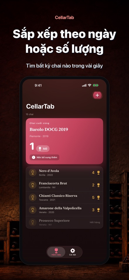 CellarTab: Nhật Ký Hầm Rượu 3