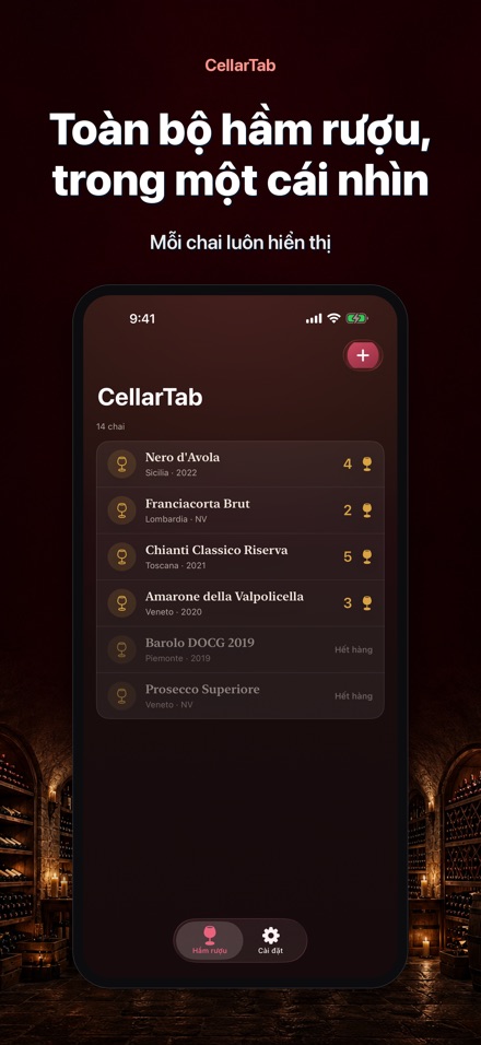 CellarTab: Nhật Ký Hầm Rượu 9