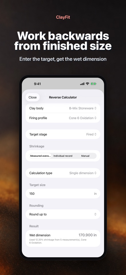 ClayFit: Clay Shrinkage 2