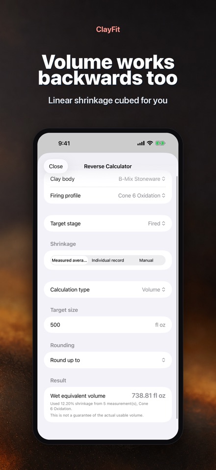 ClayFit: Clay Shrinkage 6
