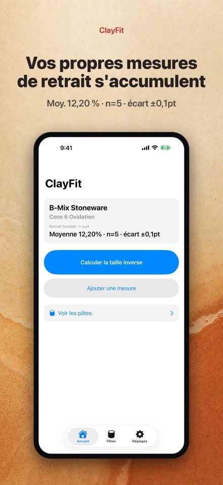 ClayFit : retrait de l'argile
