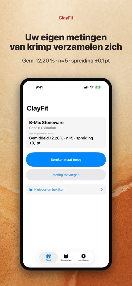 ClayFit: klei krimp
