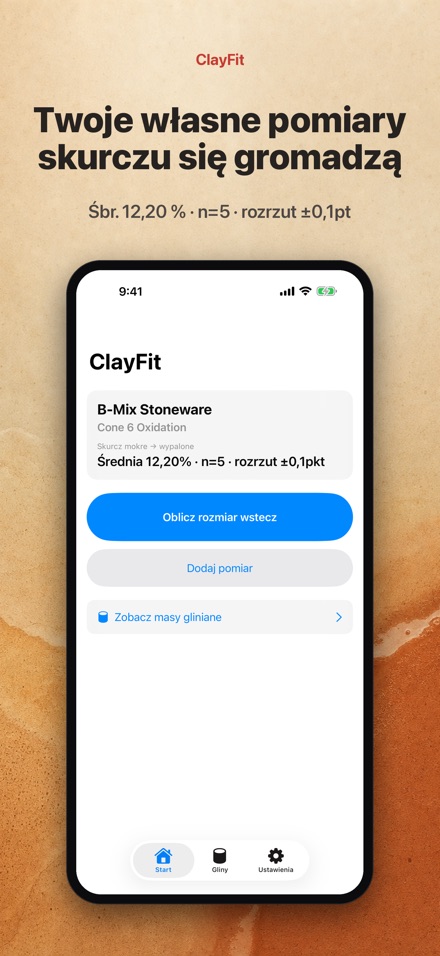 ClayFit: skurcz gliny