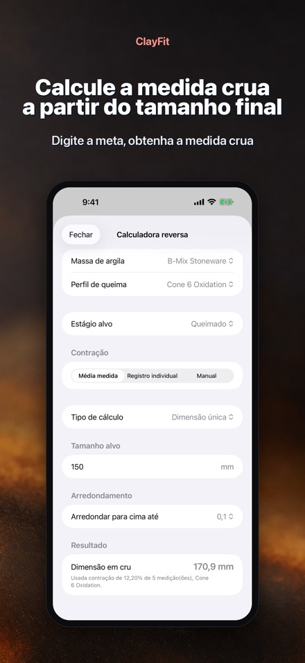 ClayFit: retração da argila 2