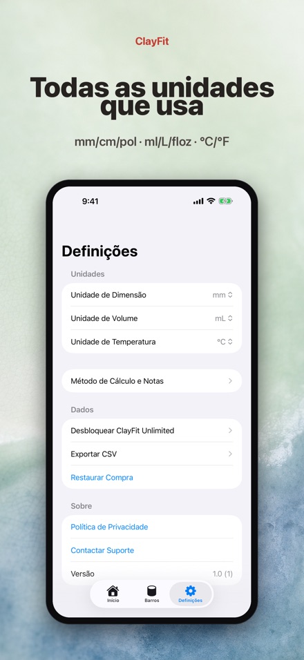 ClayFit: retração do barro 8