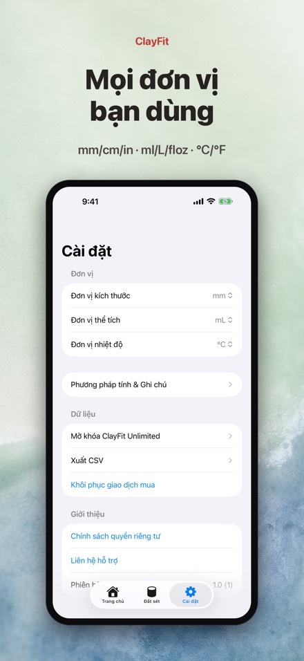 ClayFit: độ co đất sét 8