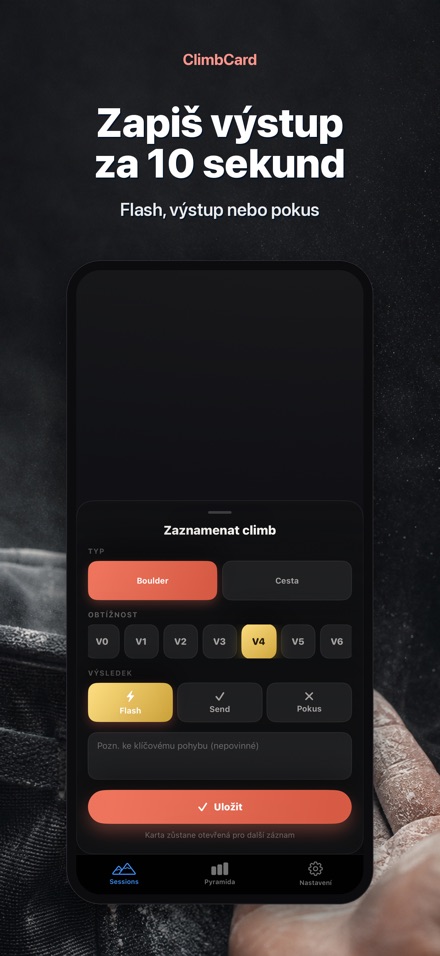 ClimbCard: Deník Lezení 3