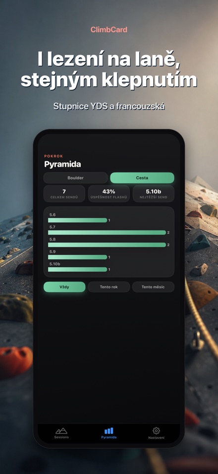 ClimbCard: Deník Lezení 5