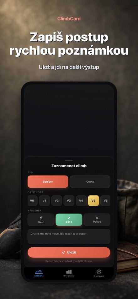 ClimbCard: Deník Lezení 7