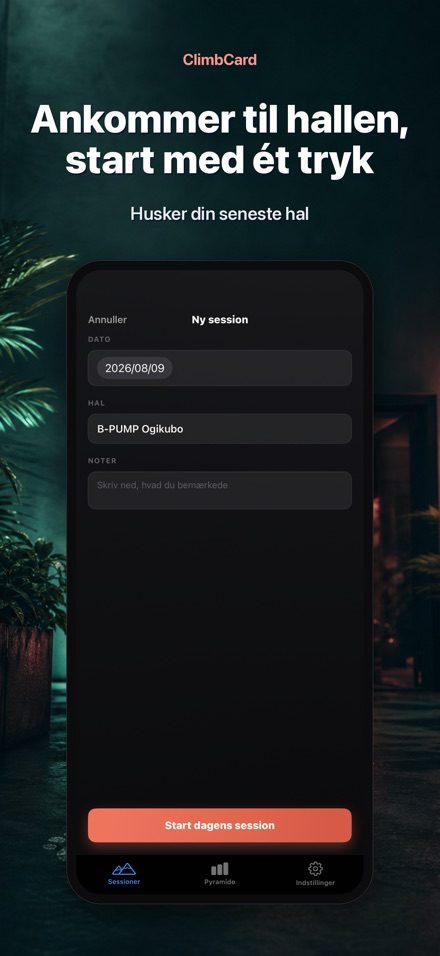 ClimbCard: Klatrelog 6