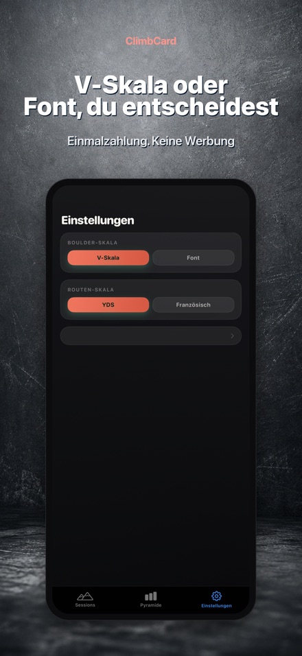 ClimbCard: Kletter-Logbuch 10