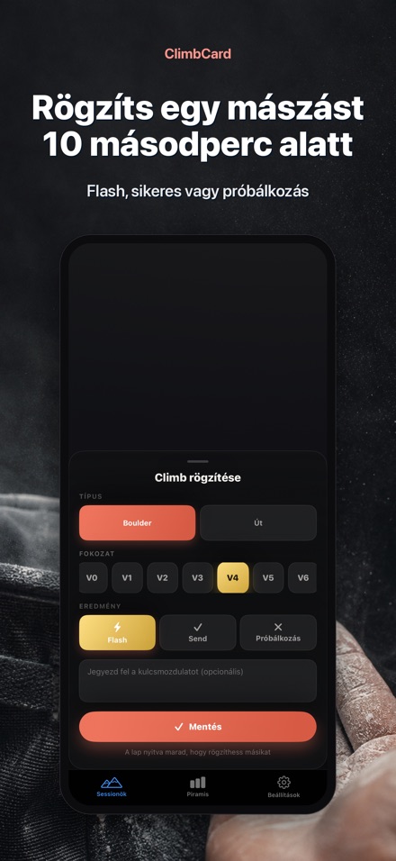 ClimbCard: Mászónapló 3