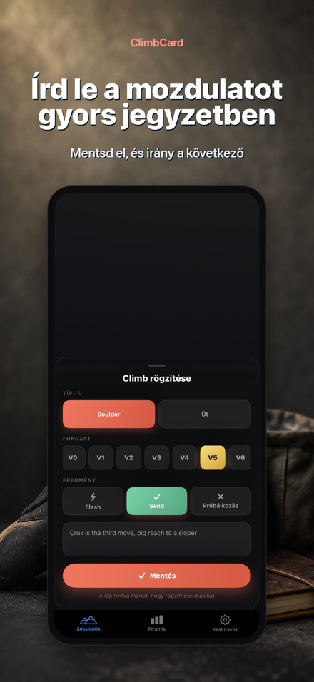 ClimbCard: Mászónapló 7