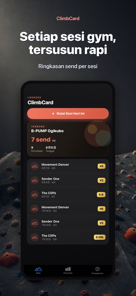 ClimbCard: Log Panjat Tebing 4