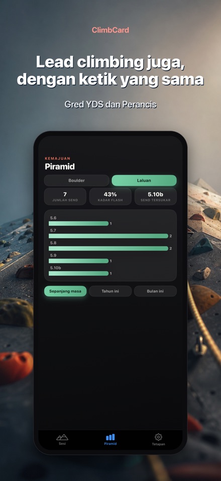 ClimbCard: Log Panjat Batu 5