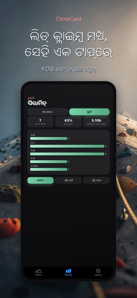 ClimbCard: କ୍ଲାଇମ୍ବିଂ ଲଗ 5