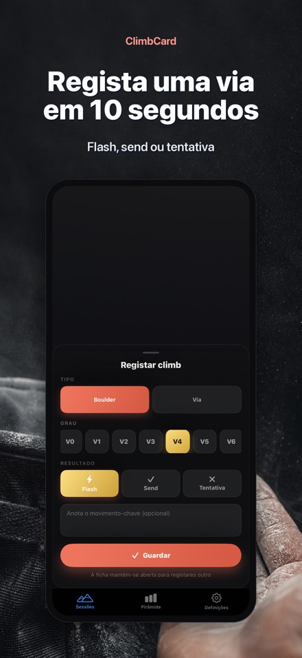 ClimbCard: Diário de Escalada 3