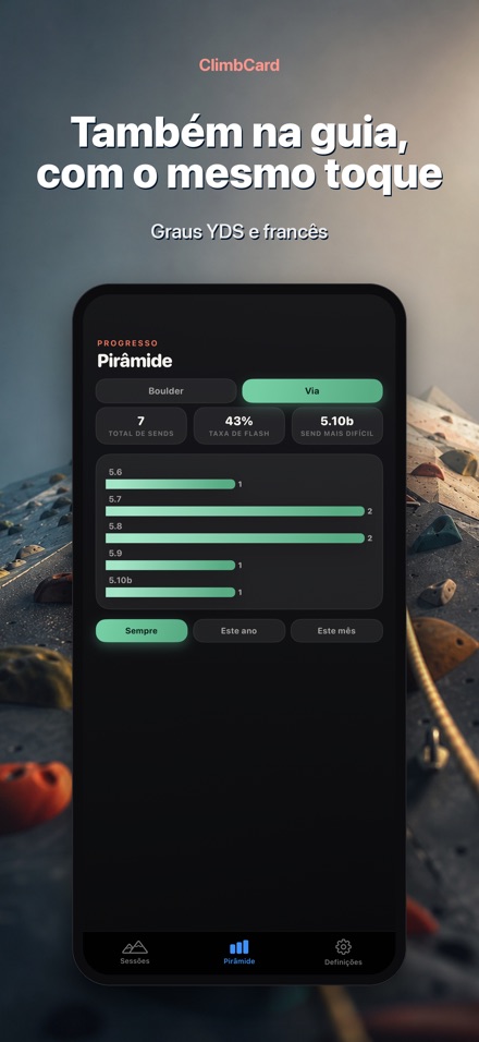 ClimbCard: Diário de Escalada 5
