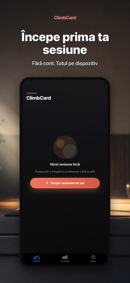 ClimbCard: Jurnal Cățărare 9