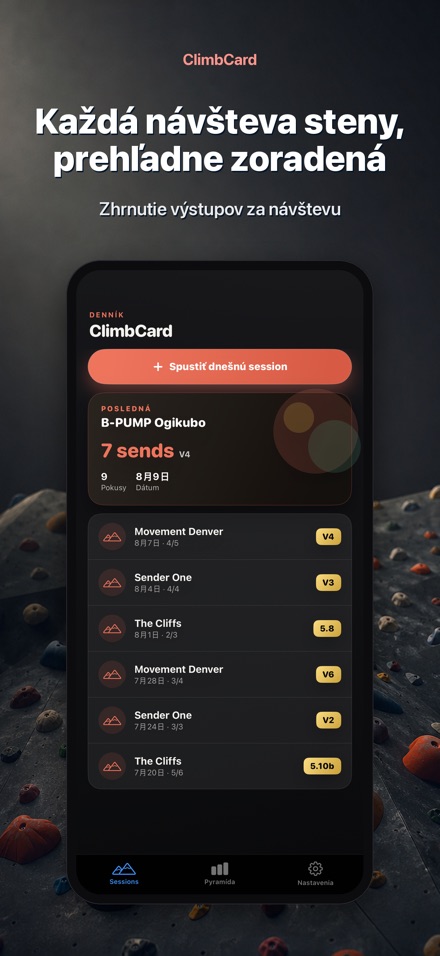 ClimbCard: Denník Lezenia 4