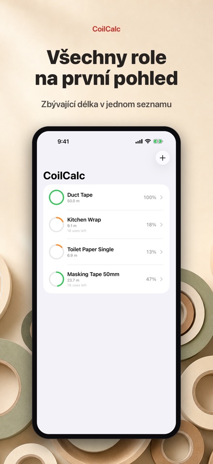 CoilCalc: Měřič délky role