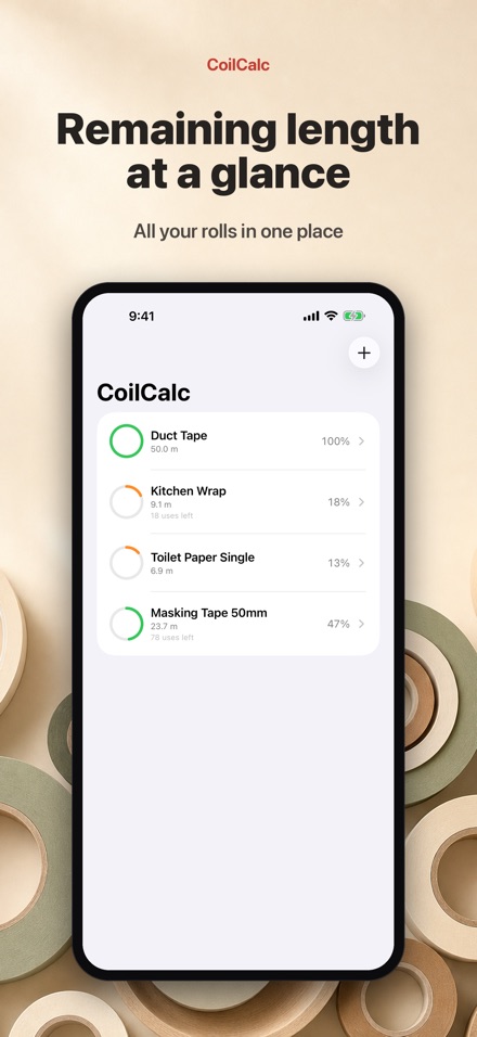 CoilCalc: Roll Length Meter