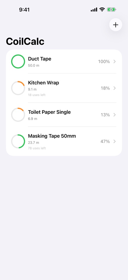 CoilCalc: रोल लंबाई मापक 3