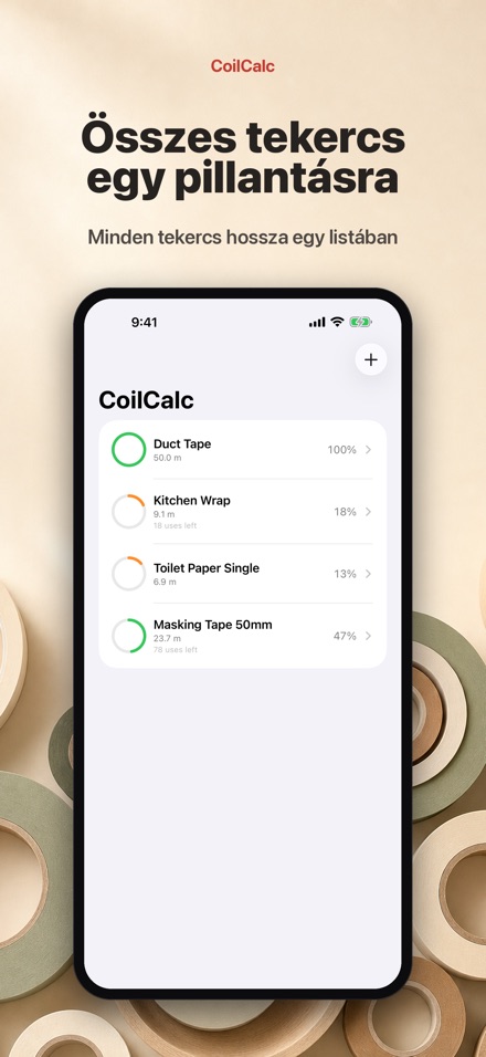 CoilCalc: Tekercshossz-mérő