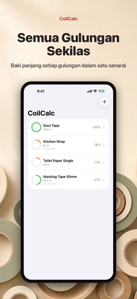 CoilCalc: Meter Gulungan