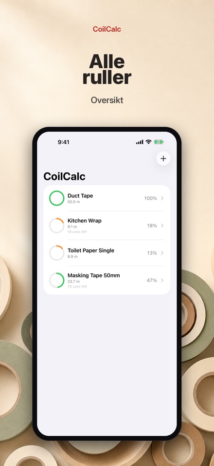 CoilCalc: Rullelengdemåler