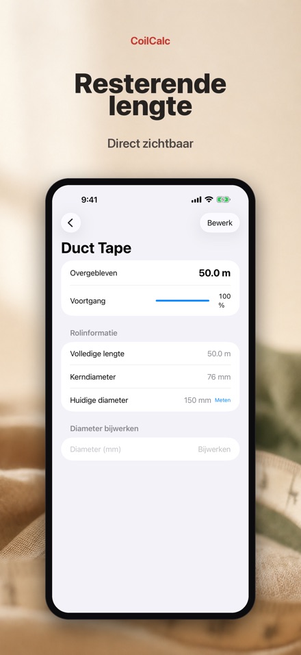 CoilCalc: Rollengtemeter 2