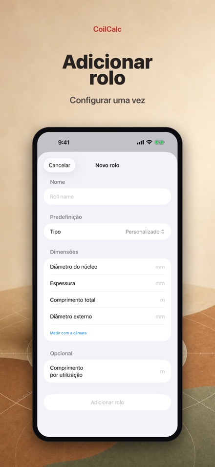 CoilCalc: Medidor de rolo 4
