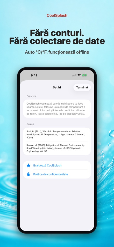 CoolSplash: udatul răcorește? 10