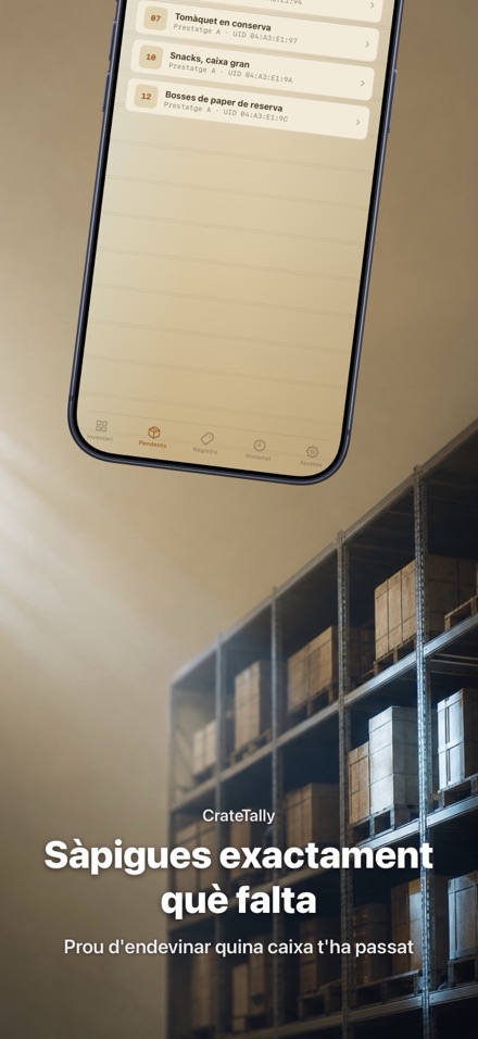 CrateTally Inventari NFC 4